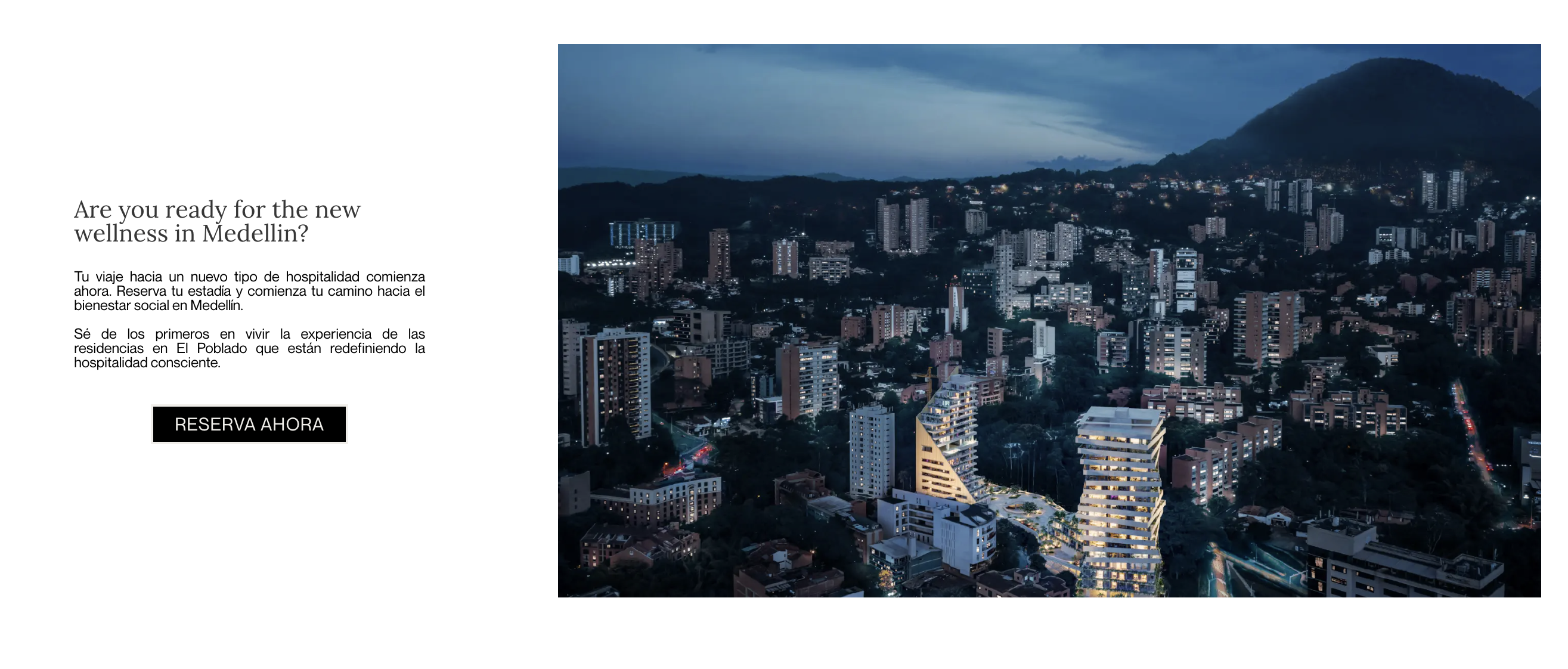 Medellín skyline at dusk